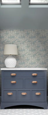 Laura Ashley Burnham Wallpaper Seaspray
